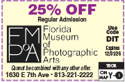 Special Coupon Offer for Florida Museum of Photographic Arts